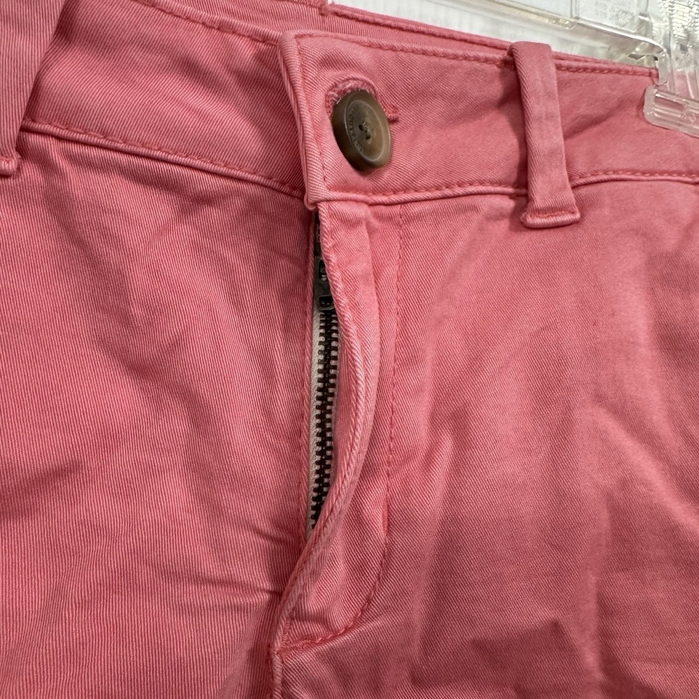 American Eagle Favorite Short Women's Size 2 Coral Pink Chino Shorts - Picture 2 of 7